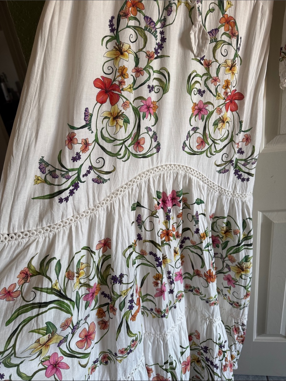 Farm Rio x Anthropologie Long-Sleeve Cutout Maxi Dress - Picture 8 of 10